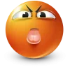 Стикер 26 Orange Face Emoji