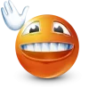 Стикер 47 Orange Face Emoji