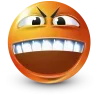 Стикер 33 Orange Face Emoji