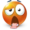 Стикер 46 Orange Face Emoji