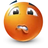 Стикер 32 Orange Face Emoji