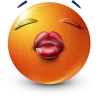 Стикер 58 Orange Face Emoji