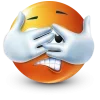 Стикер 55 Orange Face Emoji