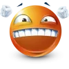 Стикер 43 Orange Face Emoji