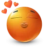 Стикер 11 Orange Face Emoji