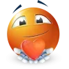 Стикер 60 Orange Face Emoji