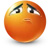 Стикер 18 Orange Face Emoji