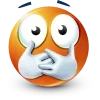 Стикер 61 Orange Face Emoji