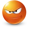 Стикер 12 Orange Face Emoji