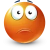 Стикер 37 Orange Face Emoji