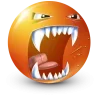 Стикер 50 Orange Face Emoji