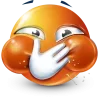 Стикер 45 Orange Face Emoji