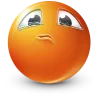 Стикер 19 Orange Face Emoji
