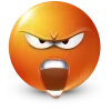 Стикер 21 Orange Face Emoji