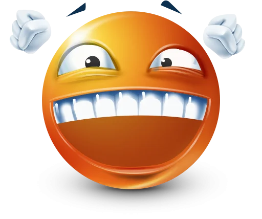 Стикер 43 Orange Face Emoji