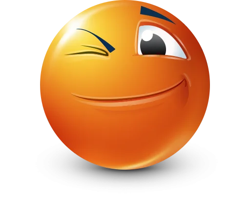 Стикер 2 Orange Face Emoji