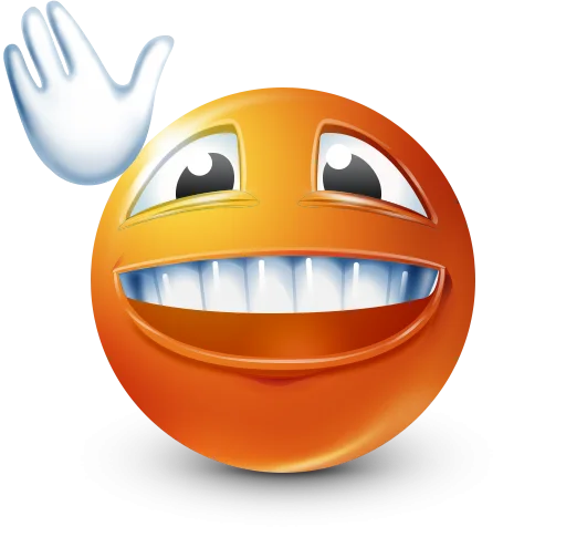 Стикер 47 Orange Face Emoji