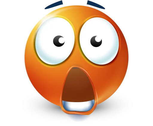 Стикер 29 Orange Face Emoji