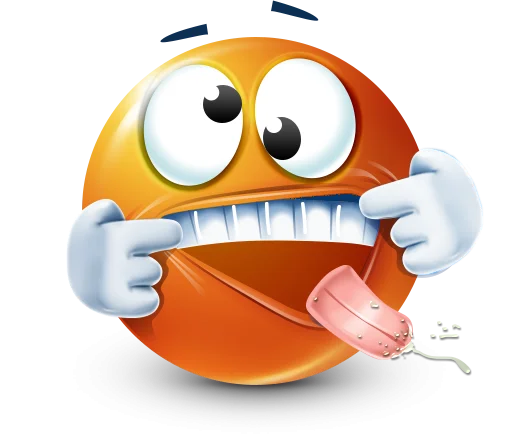 Стикер 57 Orange Face Emoji