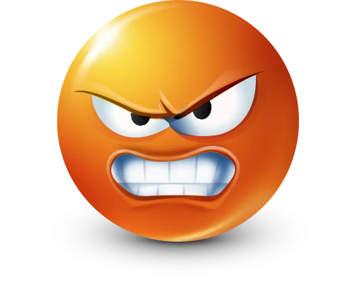 Стикер 36 Orange Face Emoji