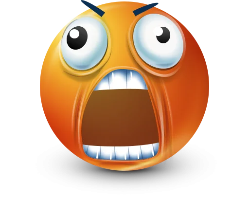 Стикер 48 Orange Face Emoji