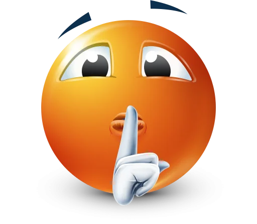 Стикер 52 Orange Face Emoji