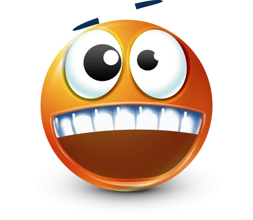 Стикер 31 Orange Face Emoji