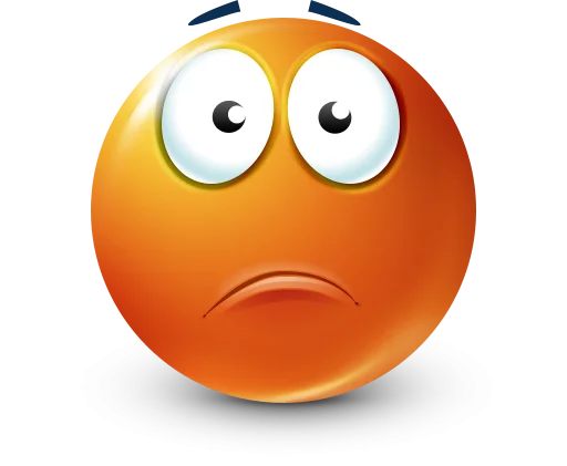 Стикер 37 Orange Face Emoji