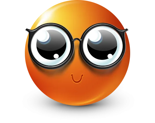Стикер 20 Orange Face Emoji