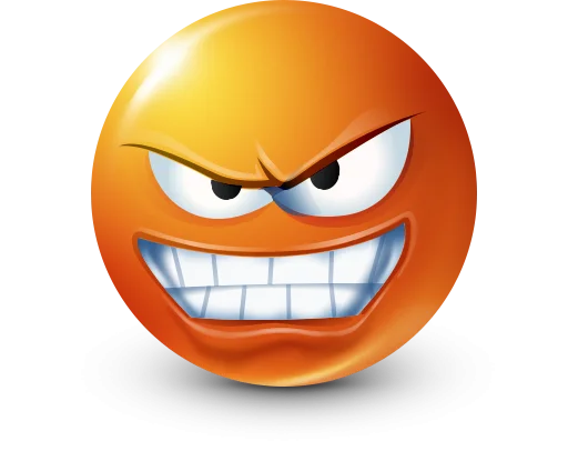 Стикер 27 Orange Face Emoji