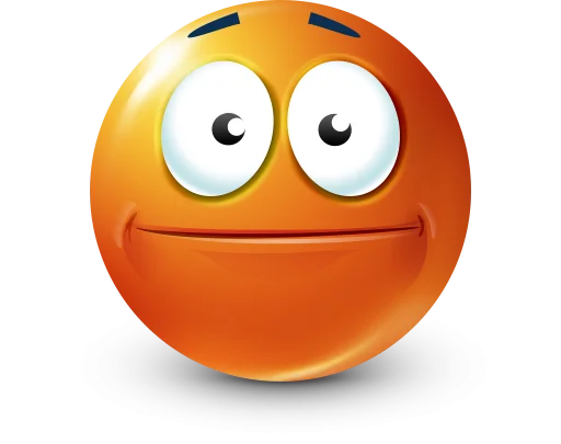 Стикер 15 Orange Face Emoji