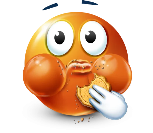 Стикер 59 Orange Face Emoji