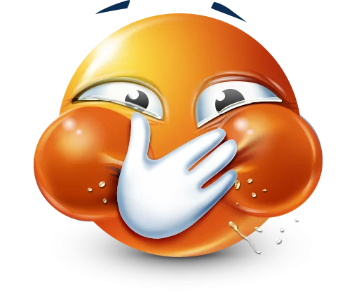 Стикер 45 Orange Face Emoji