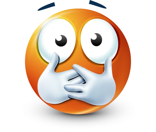 Стикер 61 Orange Face Emoji
