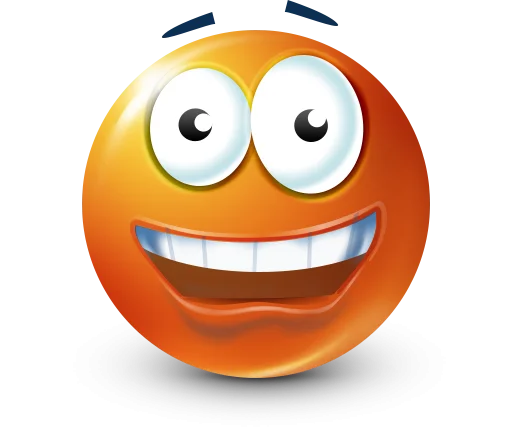 Стикер 39 Orange Face Emoji