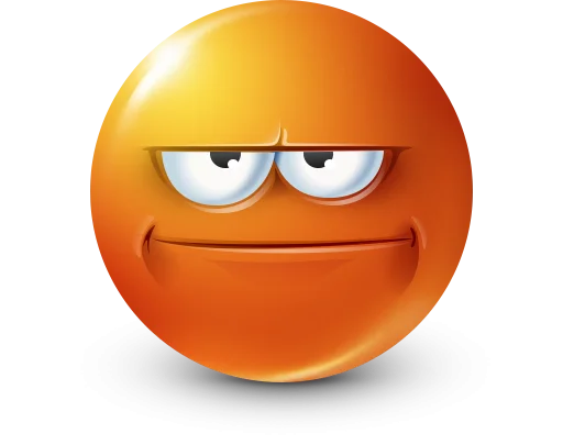 Стикер 24 Orange Face Emoji