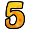 Стикер 50 Осенний шрифт