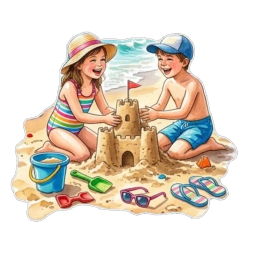 🏰 Стикер «Отдых» для Telegram