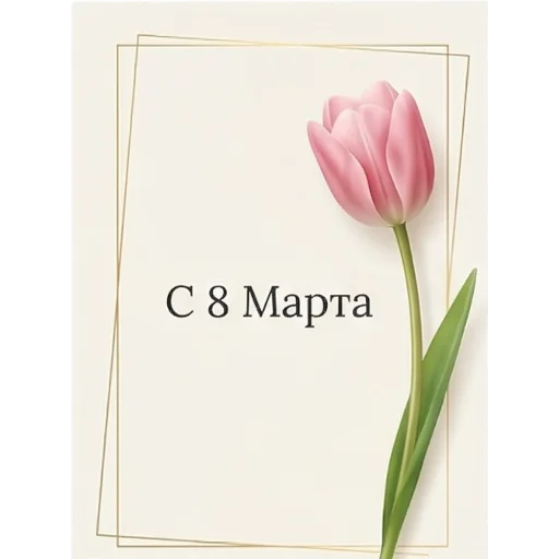🌷 Стикер «Открытки на 8 марта» для Telegram
