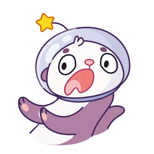Стикер 3 Otter Space