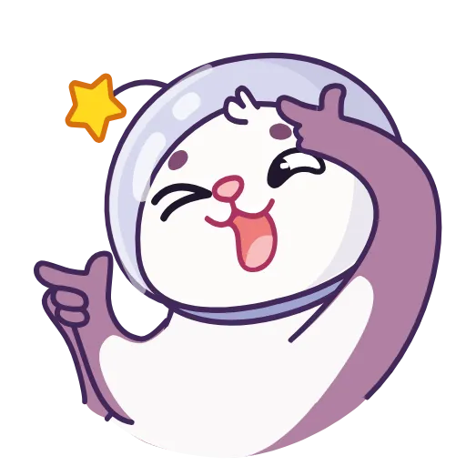 Стикер 8 Otter Space