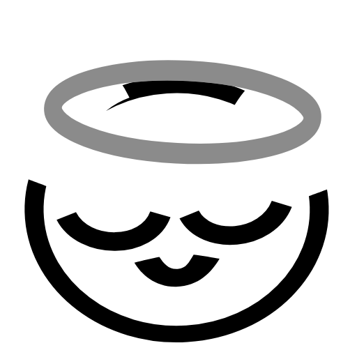 Стикер 9 Outline Emoji
