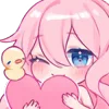 Стикер 16 Pink Merm