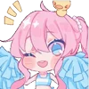 Стикер 10 Pink Merm
