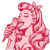Стикер 52 Pink Joy
