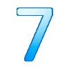 7️⃣ Эмодзи «Синие буквы и иконки» для Telegram