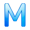 🔵 Эмодзи «Синие буквы и иконки» для Telegram