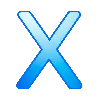 🔵 Эмодзи «Синие буквы и иконки» для Telegram