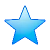 ⭐ Эмодзи «Синие буквы и иконки» для Telegram