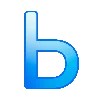 🔵 Эмодзи «Синие буквы и иконки» для Telegram